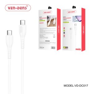 Ven-Dens Type C To Type C Charging Cable 2A White 2M