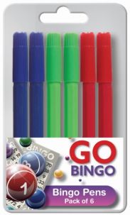 Go Bingo 6 pack Bingo Pens