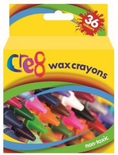 Cre8 Wax Crayons 36 pack