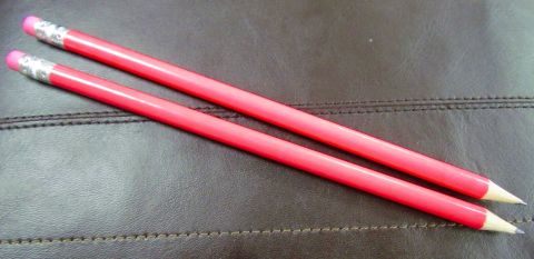 Special 30p & Under - Pink Fluorescent Pencil With Rubber