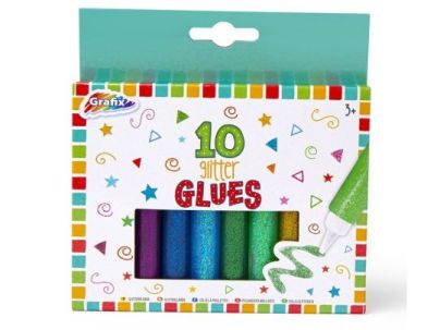 Grafix 3D Glitter Glue 10 pack
