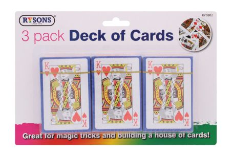 Rysons Deck Of Cards 3 pack