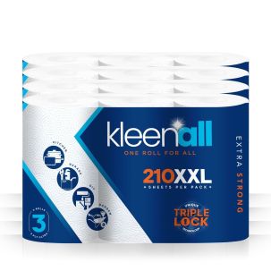 Pallet Deal - 31/63 Cases of Kleenall Kitchen Household Towel 3 ply - 4 x 3 pack