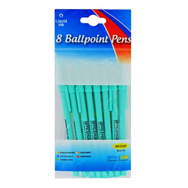 Buy Wholesale Liquid ink Ballpoint Pens 8 pc Astro Imports