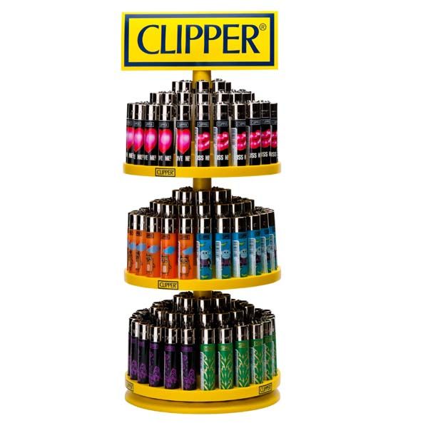 Buy Wholesale Clipper Lighter Display 192pc Astro Imports