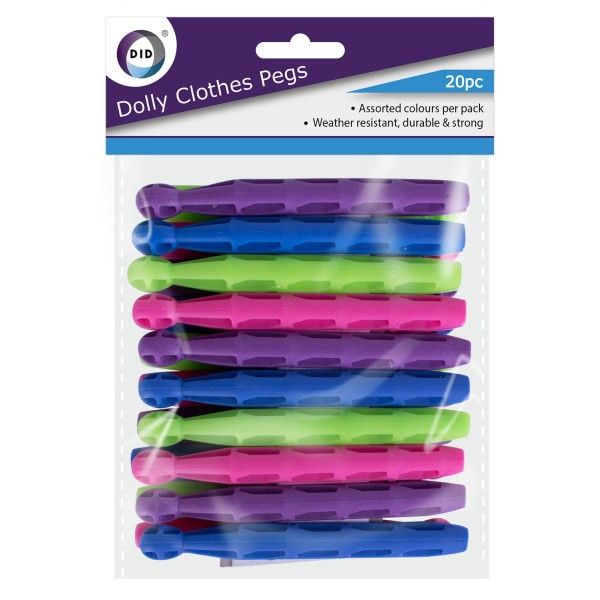 Buy Wholesale DID Dolly Clothes Pegs 20 pack Astro Imports